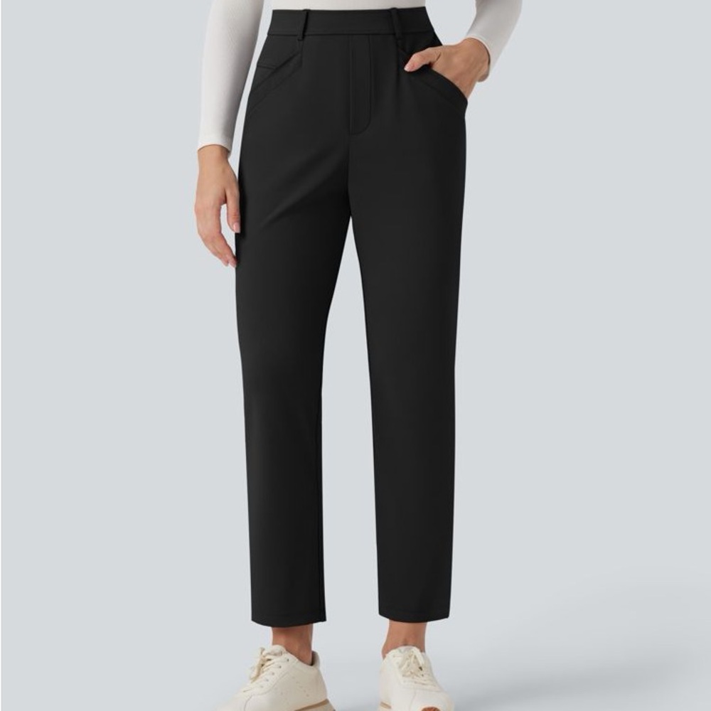 HALARA Flex High Waisted 7/8 Work Tapered Pants with Pockets - Picture 6 of 9